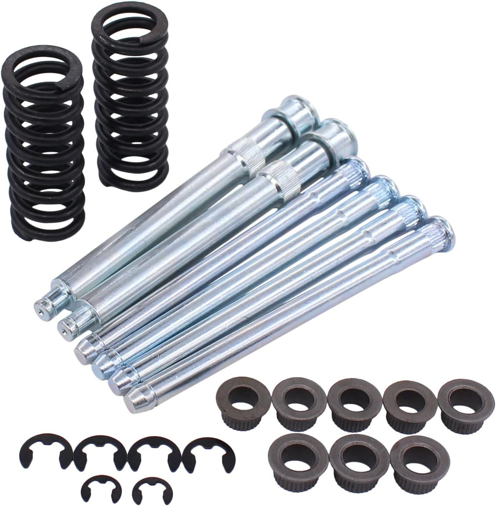 Front Driver and Passenger Side Door Hinge Pin and Bushing Kit for Chevy for GMC