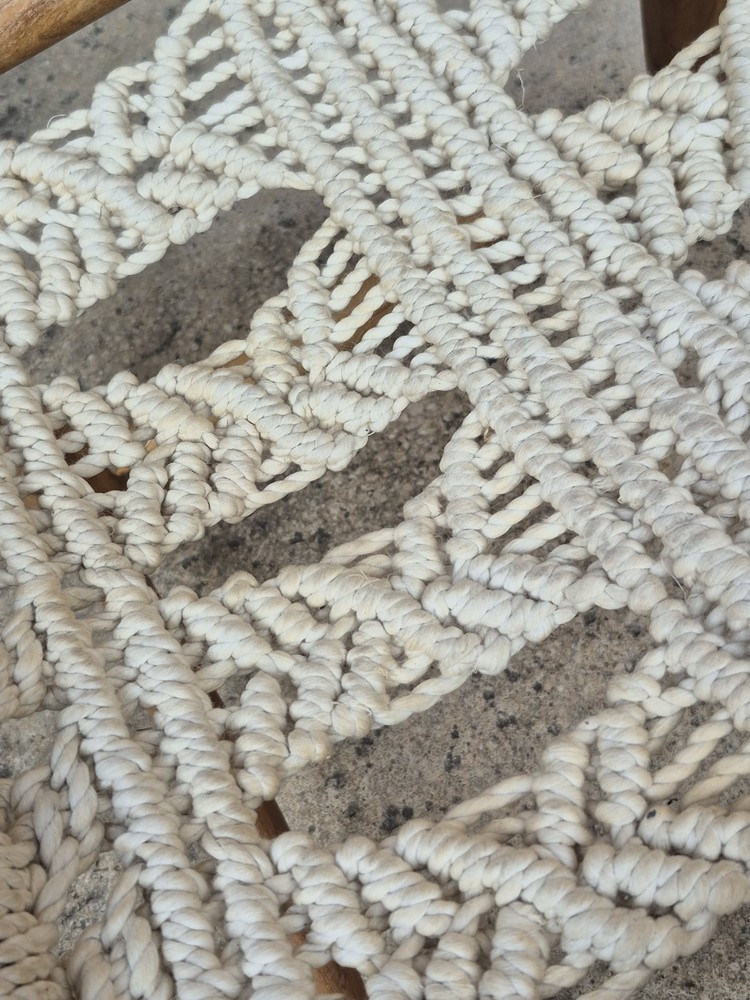 Handmade Macrame Footstool