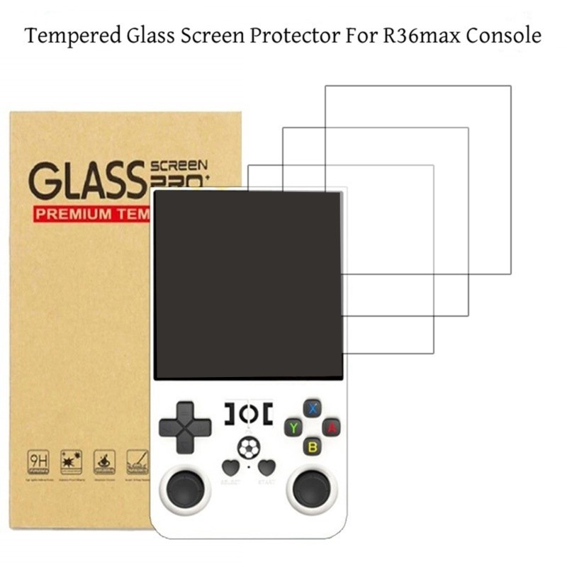 9H Hardness Tempered Glass Screen Protective Shield for R36Max Handheld Console