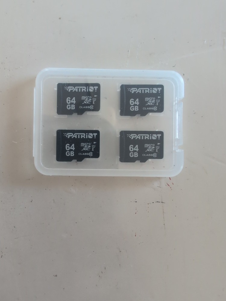 Patriot 64 GB  Micro SD Flash Memory Card 4 Pack