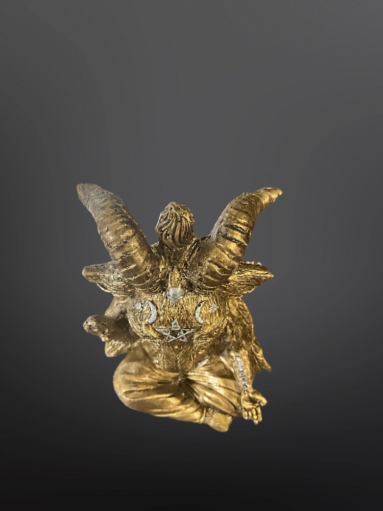 Wicca Baby Goat Baphomet * Gold *