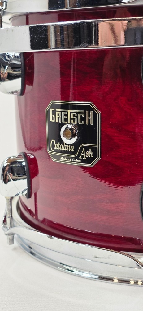 Gretsch Catalina Ash 10" Tom -Red Lacquer Finish