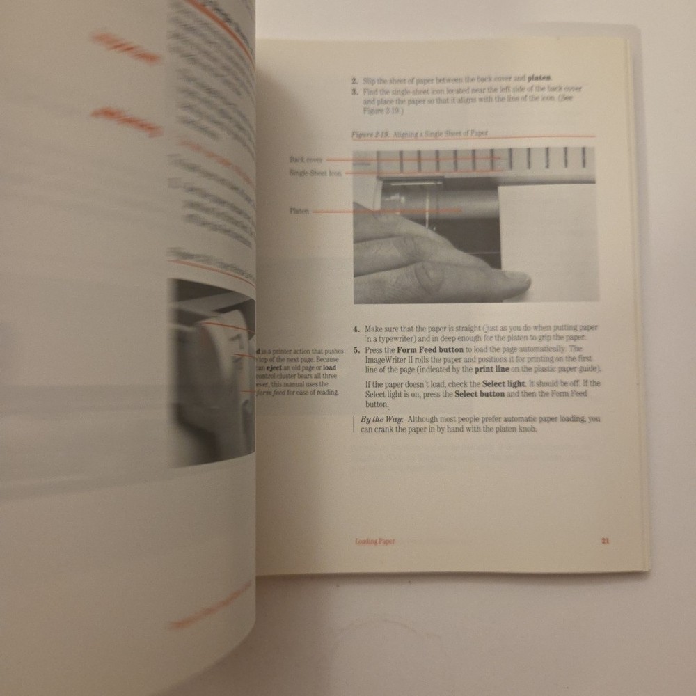 Apple ImageWriter II Owner's User Manual Guide Computer Spiralbound Book Japan