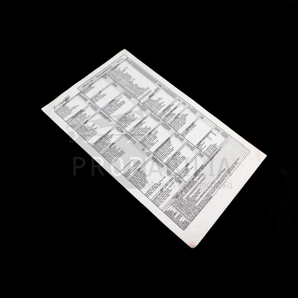 THE FLASH Call Sheet S09E02 Original Prop (11507-8963)
