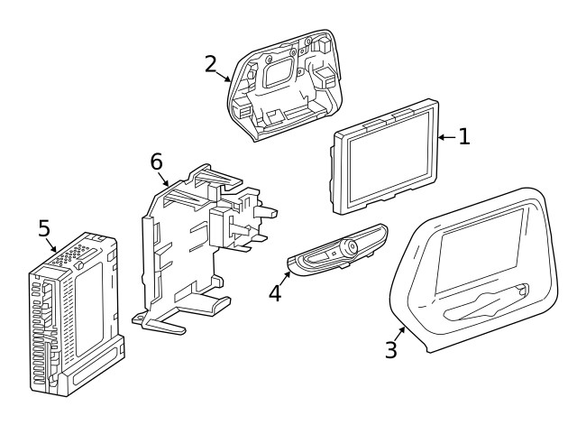 Genuine GM Radio Mounting Bracket 23158331