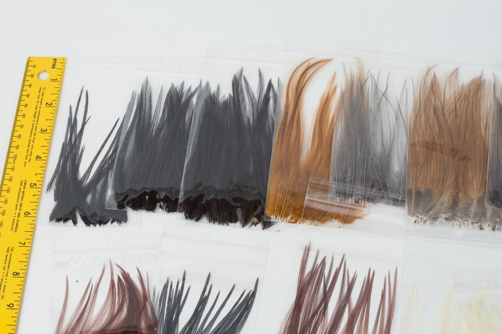 Dry Fly Neck Hackle Mini Packs - 30 PACKS!