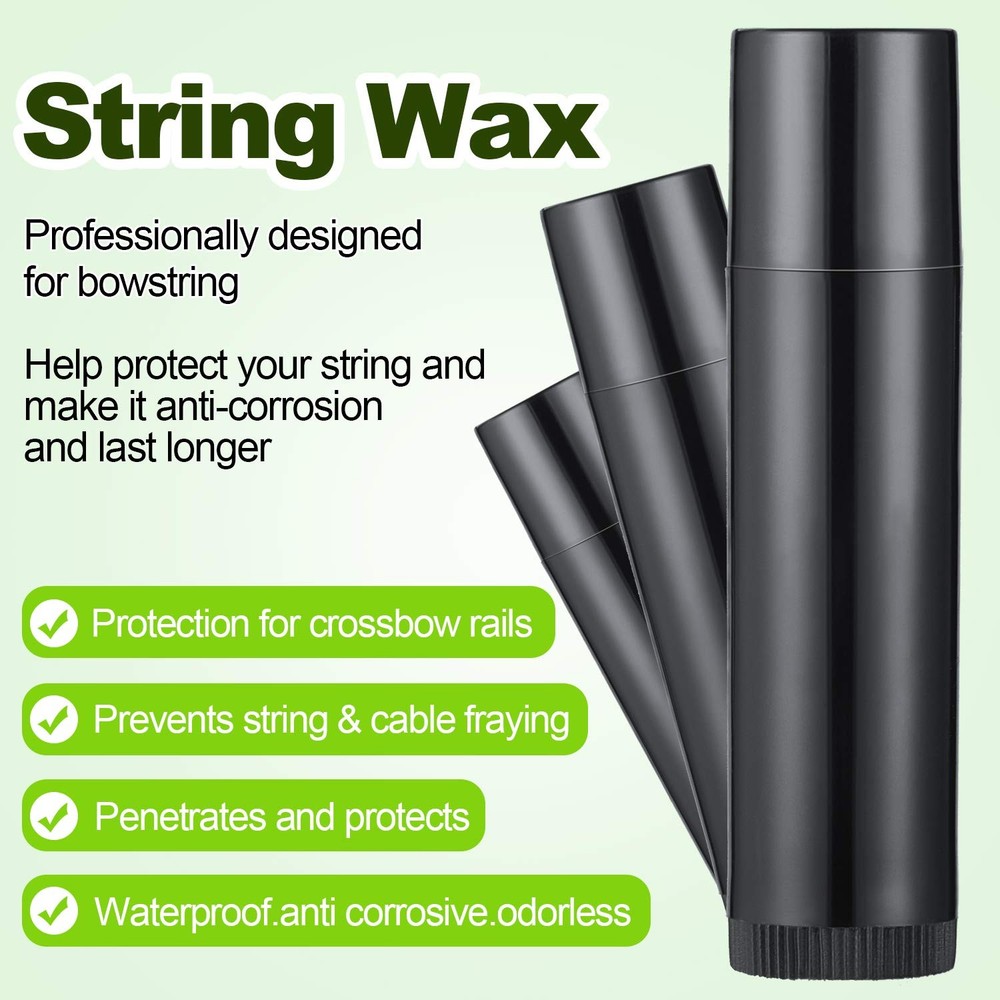 5 Pieces Bow String Wax Strings Protective Rail 5 Count (Pack of 1), #06067
