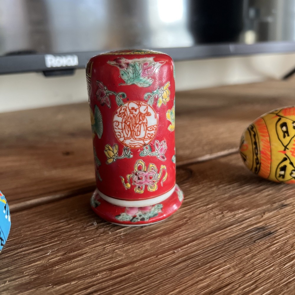 Oriental Match Stick Holder, Vintage