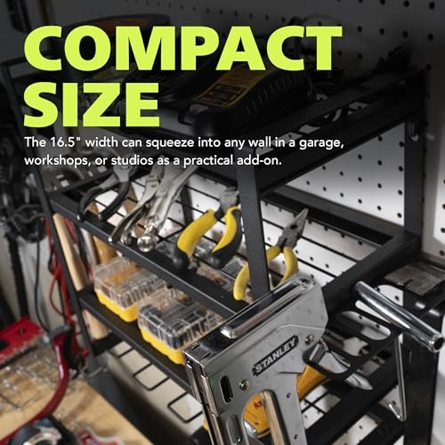 Power Tool Organizer,4 Layer Drill Holders Wall Mount, Duty Metal 2-Pack