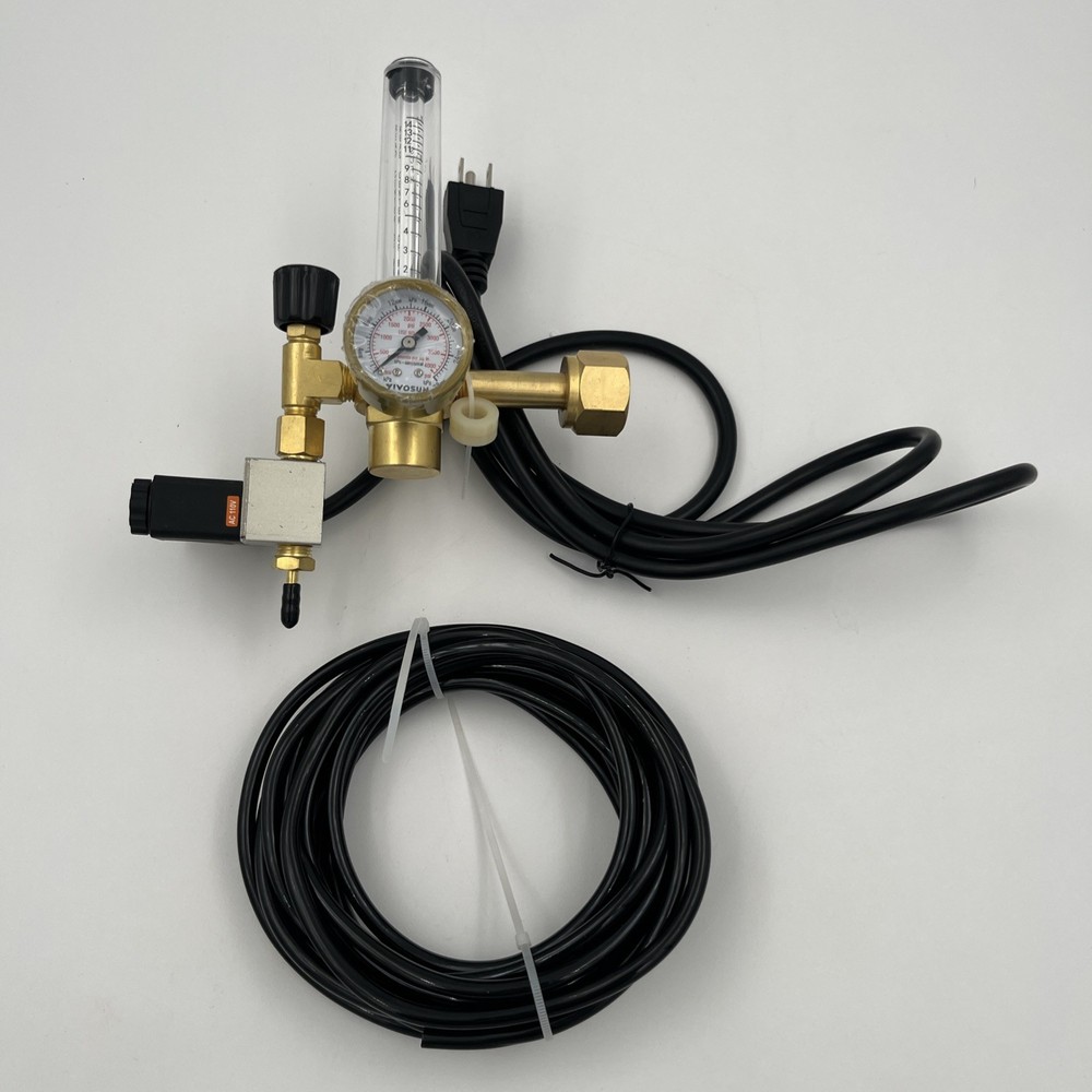 VIVOSUN Hydroponics CO2 Regulator Emitter System with Solenoid Valve Flowmete