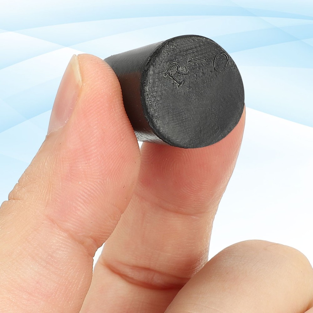 5 Pack Solid Rubber Stoppers 0# Tapered Lab Seal Plug Test Tube Bungs, Black