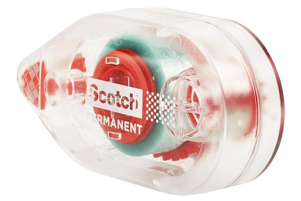 Scotch 6061 Double Sided Adhesive Roller Tape Runner, 4-Pack, Clear