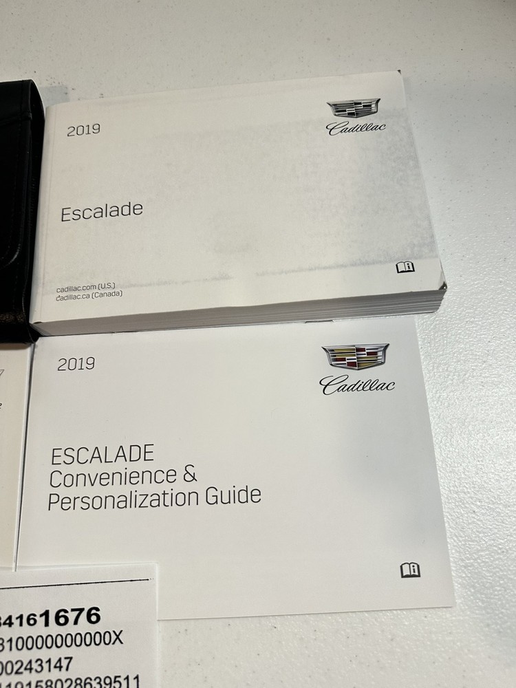 2019 Cadillac Escalade Owner's Manual Set