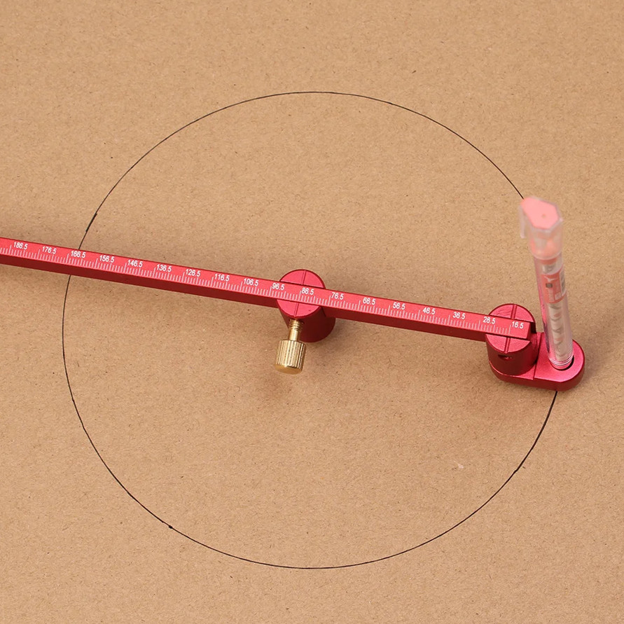 Adjustable Compass Ruler - Precision Circle Drawing for Woodworking & Drafting