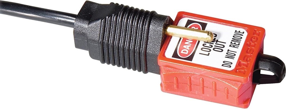 Master Lock S2005 Plug Lockout,Red,5/16 In.D