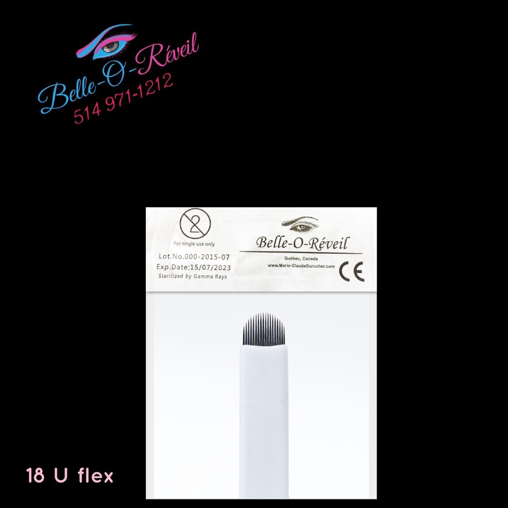 50 Aiguilles Microbalding needles U18f