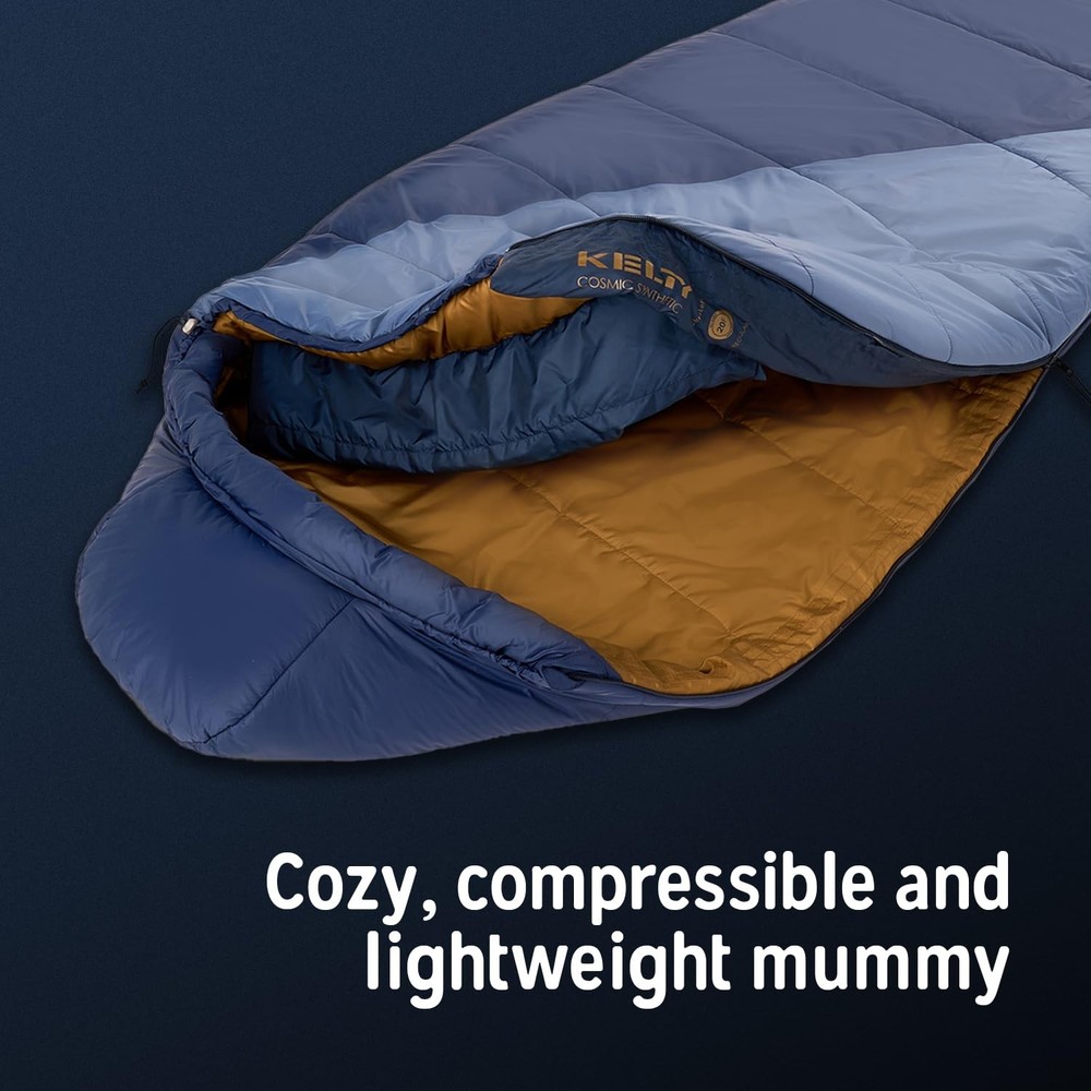 Cosmic Synthetic Fill 20 Degree Backpacking Sleeping Bag, Long – Compression ...