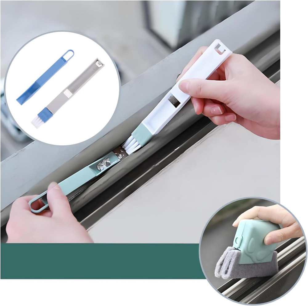 Magic Window Track Cleaning Tools Set, Window Sill Track Cleaner Tools, Clean Sc