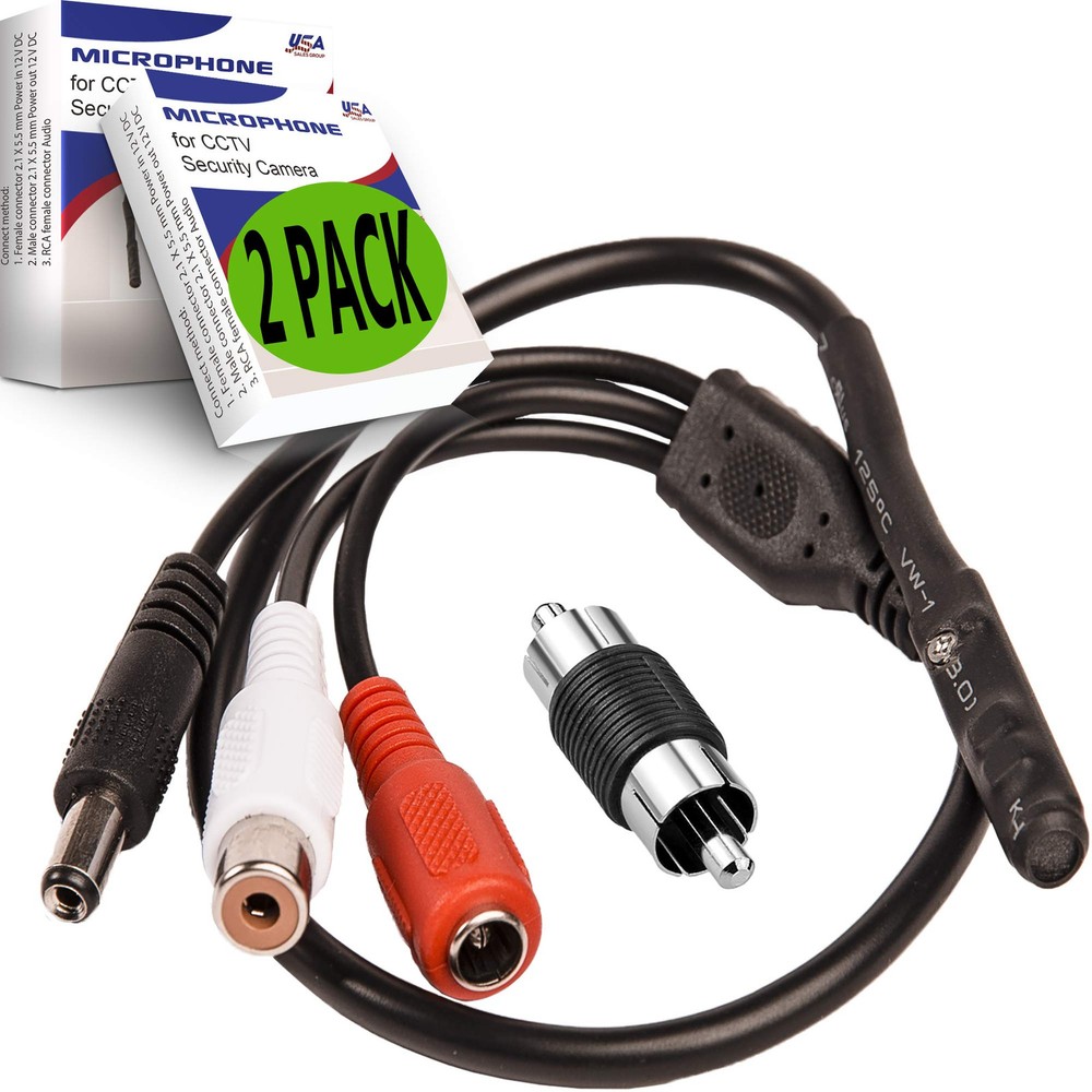 Microfone de seguranÃ§a CCTV microfone de Ã¡udio minÃºsculo externo CCTV Surv...