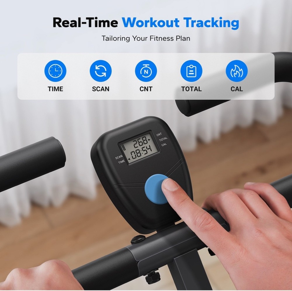MERACH Squat Machine Adjustable Resistance Glutes Workout Foldable Easy Setup