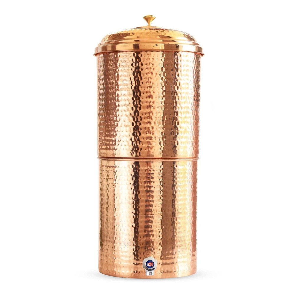 Double Filter Copper Water Pot Tank, Storage Water, Kitchenware 20 Ltr,