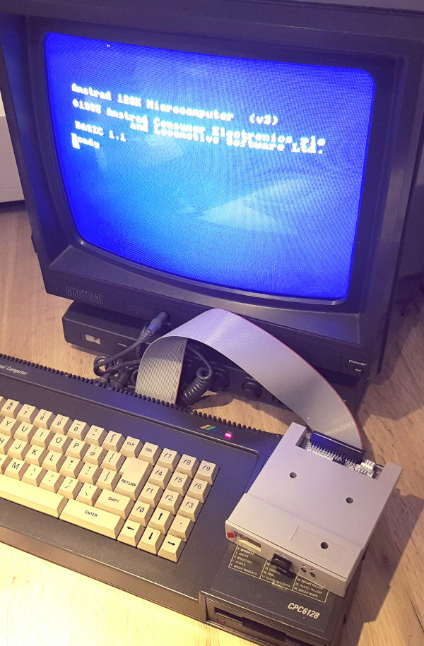 Amstrad CPC 6128 Edge Connector to External Gotek/OpenFlops disk emulator cable