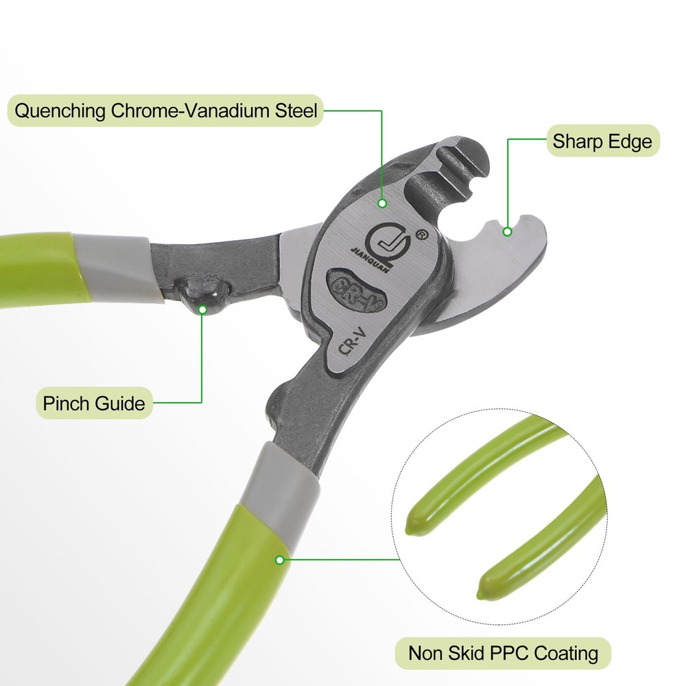 5pcs 6-Inch Cable Cutter for Aluminum, Copper, Wire, Communications Cable