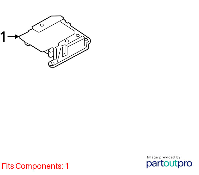 18 NISSAN ARMADA SRS CONTROL MODULE