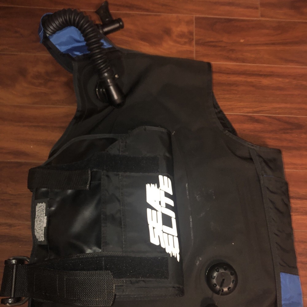 SEA ELITE SYSTEMS SCUBA DIVING VEST size Medium Blue