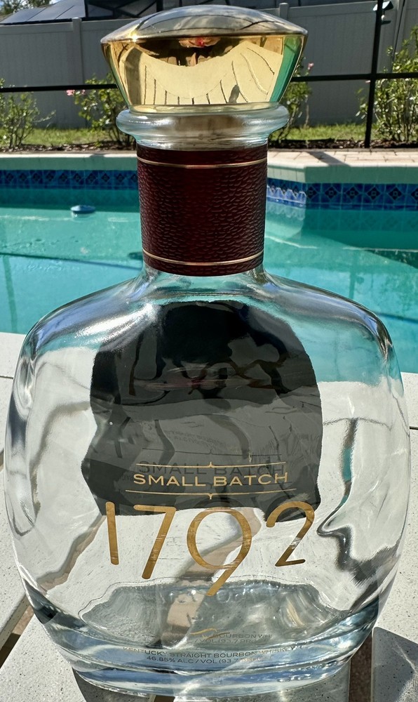 Empty Beautiful 1792 Small Batch Bourbon Whiskey Bottle Great Condition