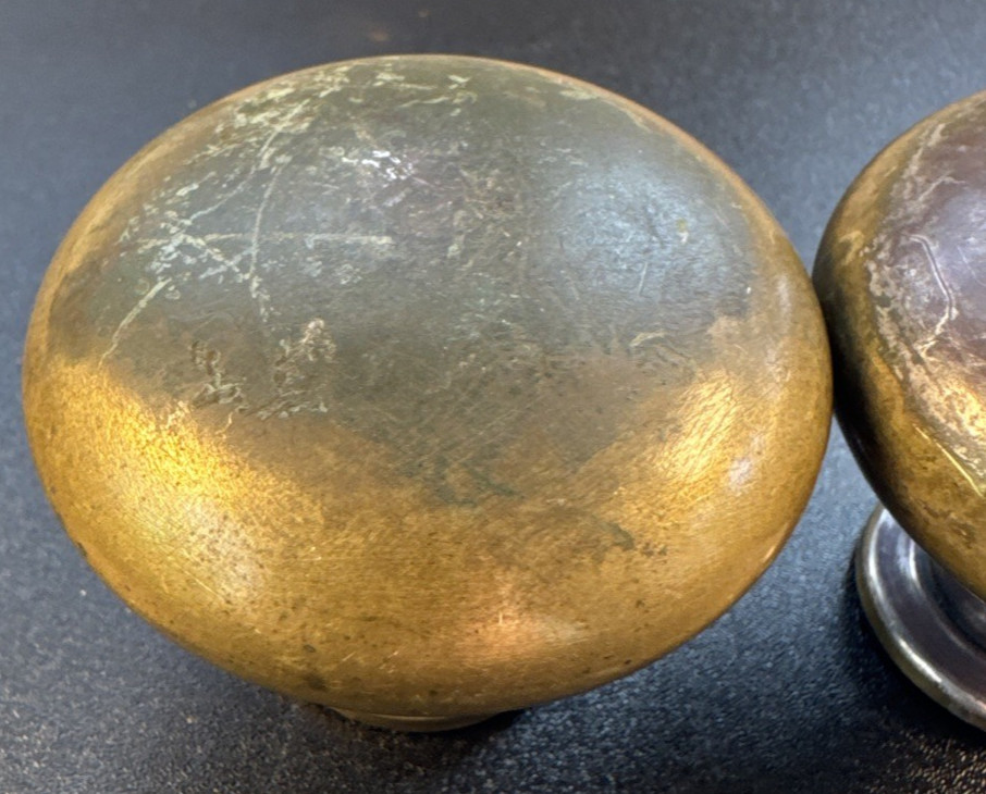 Pair Antique Passage Door Knobs 2-1/4”