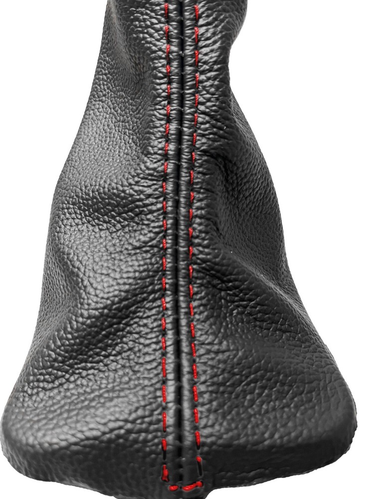 For Ford F-150 2015-2020 Red Stitch Leather Automatic Shift Boot Cover