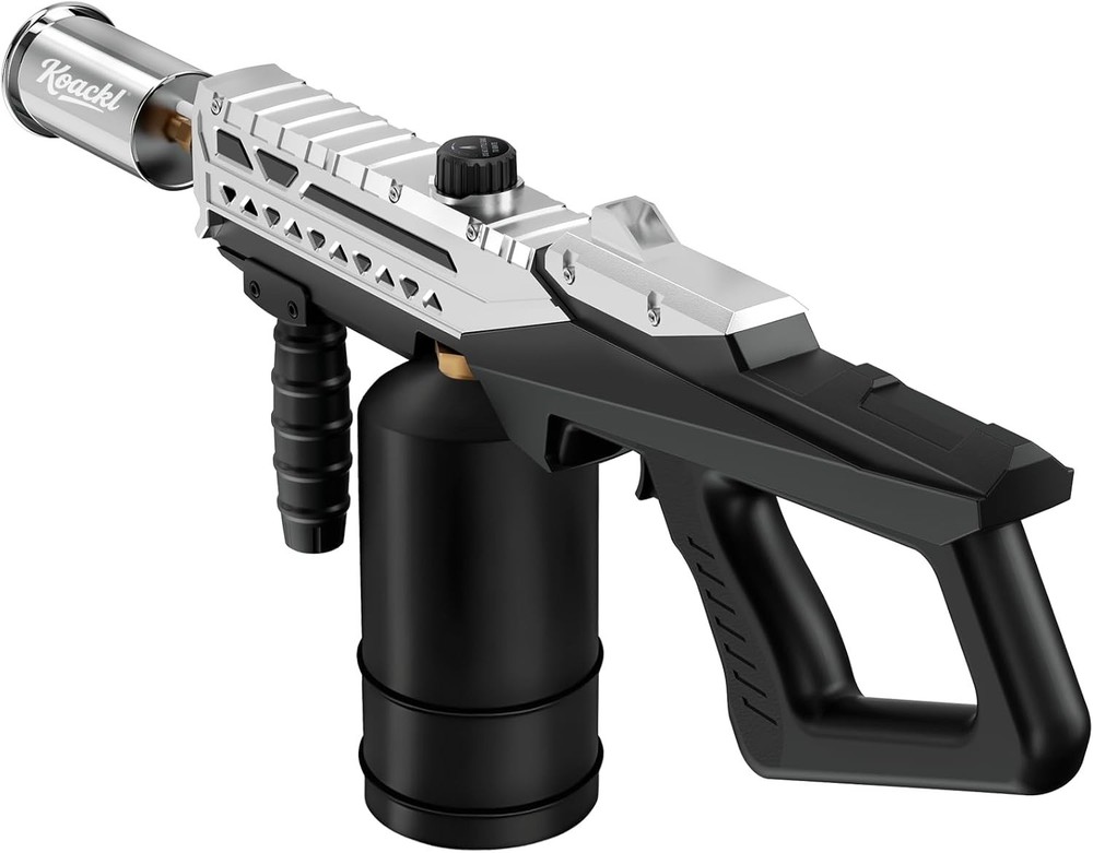 Flamethrower Style Torch for DIY Projects, Searing Meat and Charcoal Lighting