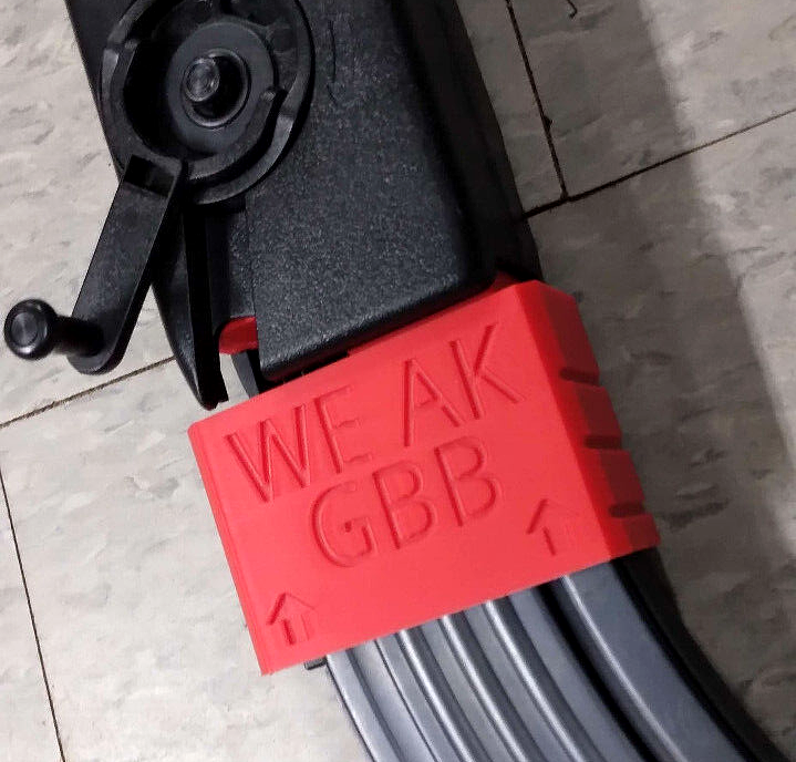 WE AKM GBBR Airsoft Odin Speedloader Adapter (Red)