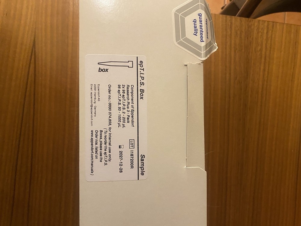 Eppendorf ep TIPS Box. Research Plus 3 pak