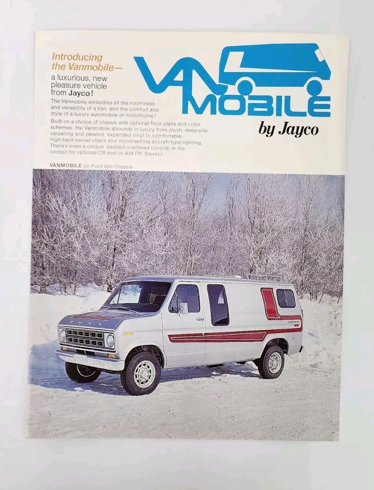 Vintage Jayco Vanmobile Conversion Van One-Page Sales Brochure