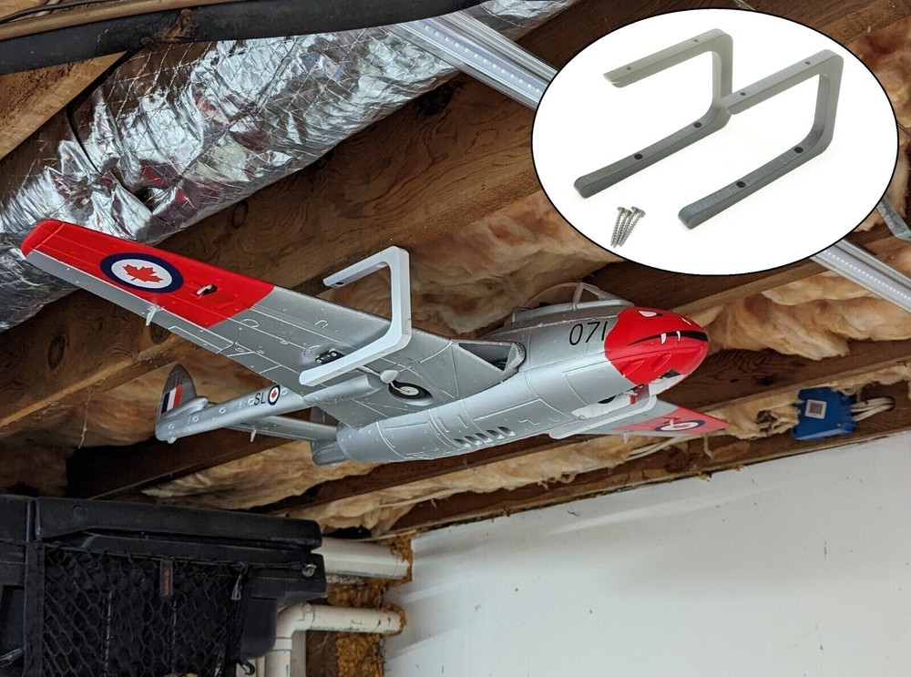 Ceiling Mount Wall Bracket Hangers for Hanging RC Airplane medium - large planes