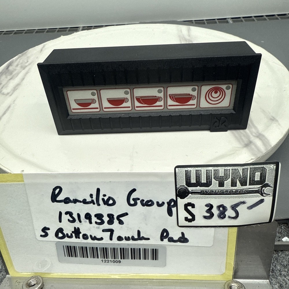 (NEW) Rancilio 5 Button Touch Pad               Part # 1319385