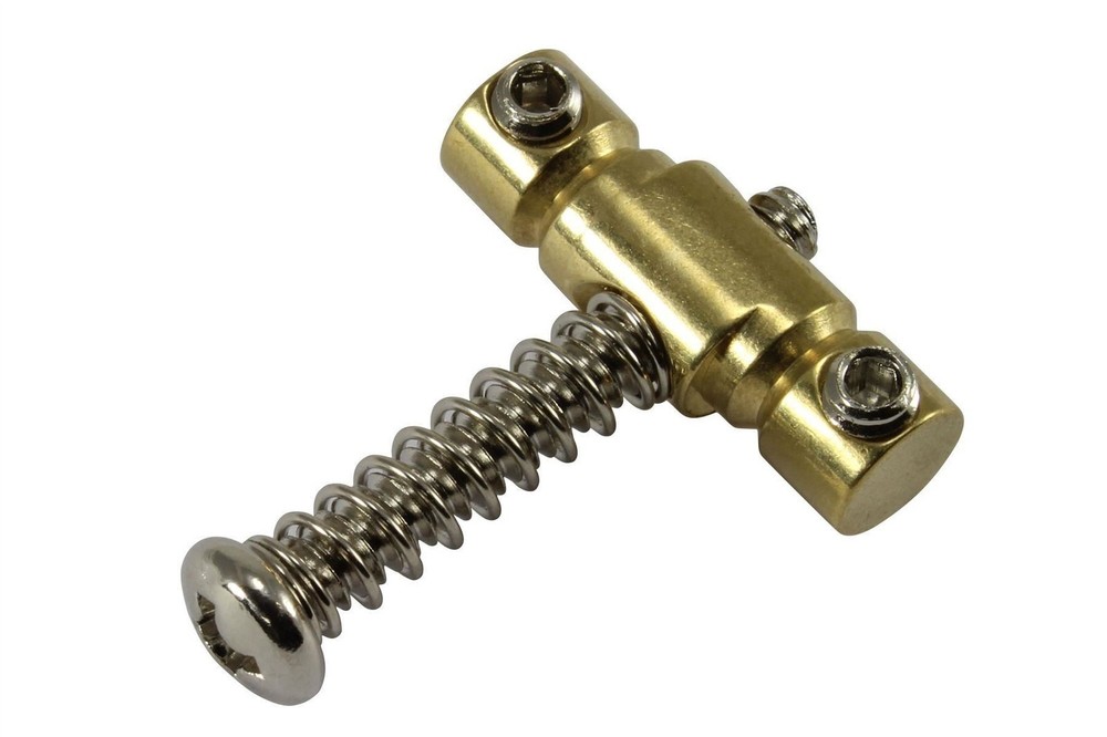 3 Set Compensated Telecaster Saddle - Brass - 1/4" Offset Barrel