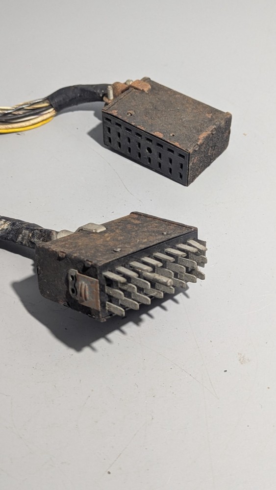 Vintage 24-Pin Cinch Jones Style Rectangular Connector Plug & Socket Cable