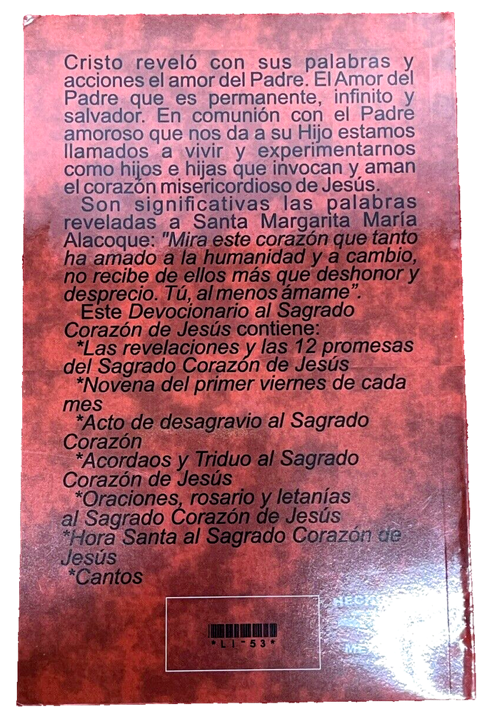 Devocionario al Sagrado Corazon de Jesus