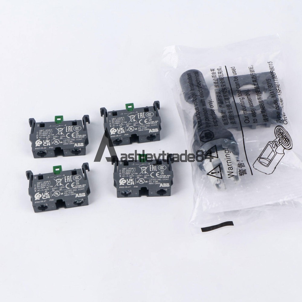 1Pcs NEW ABB Control Joystick Switch MJS6-40B with 4 MCB-10 Contacts Reset Type