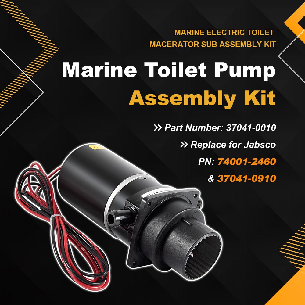 Replace for 37041-0010 Marine Electric Toilet Macerator Sub Assembly Kit 12-Volt
