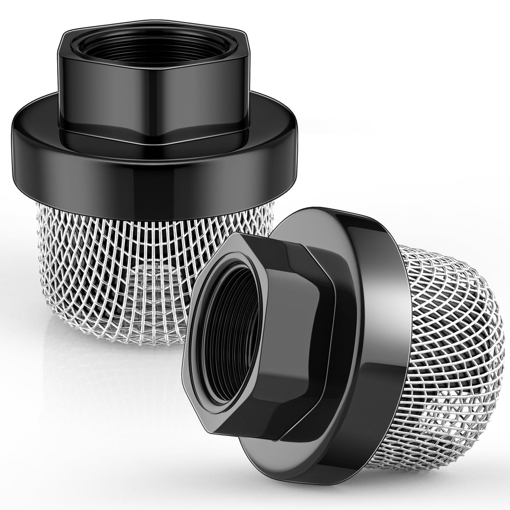 Nuanchu 2 Pcs Hose Inlet Strainer Filter Suction 3/4, Inner Diameter