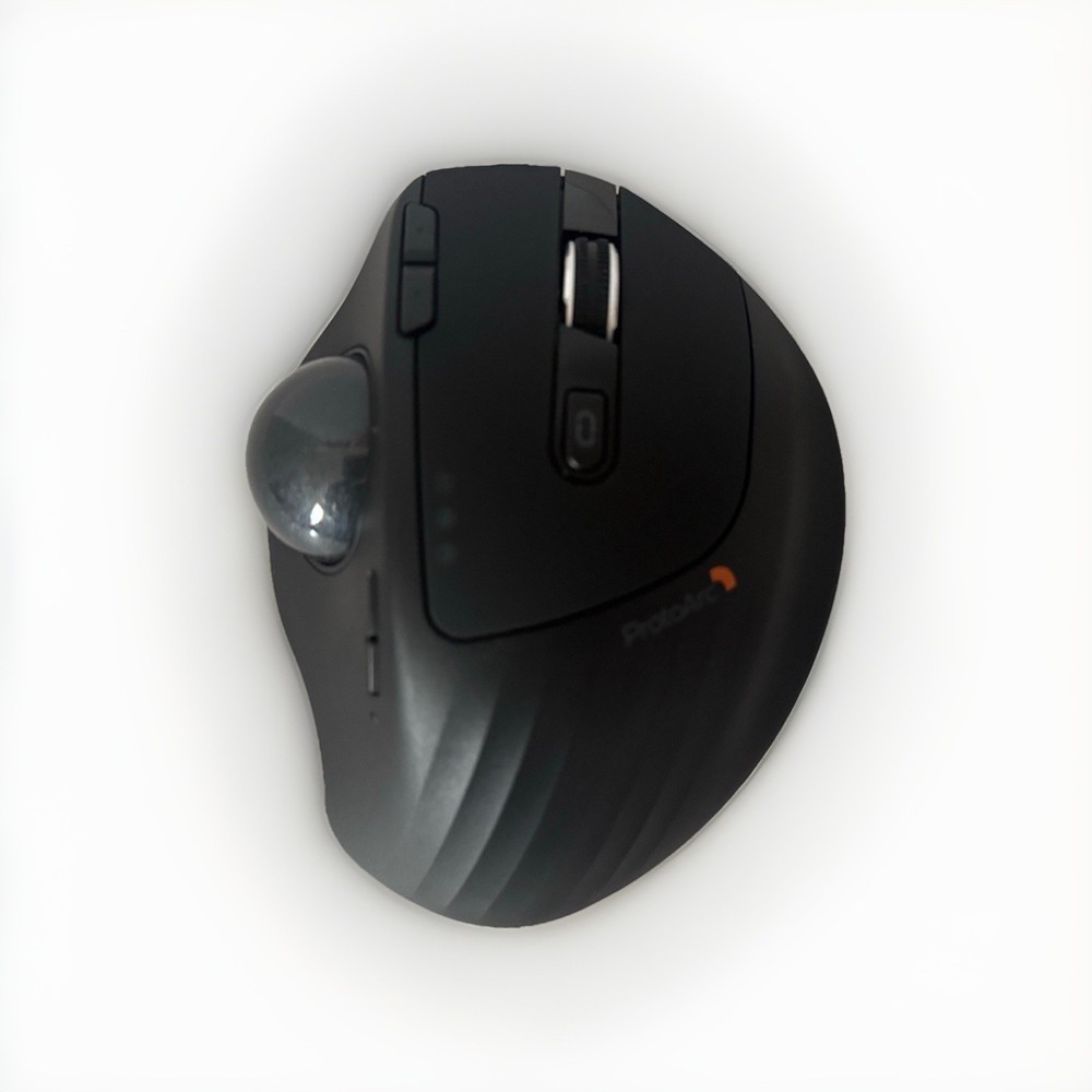 ProtoArc EM01 NL Ergonomic Bluetooth Wireless Trackball Mouse Rollerball Thumb