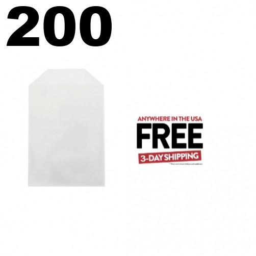 200 CPP Clear Plastic Sleeve with Flap 80g (Fits 14mm DVD Case Artwork) **3 DAYS