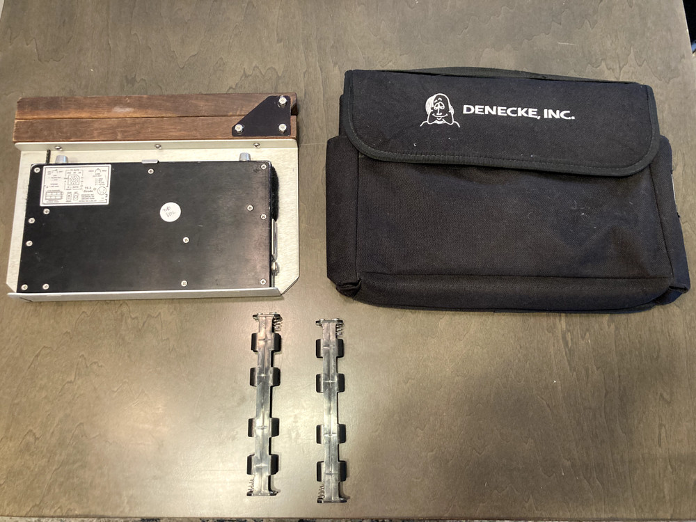 Deneke TS-2 Time Code Slate, case, 2 battery sleds, TC cable