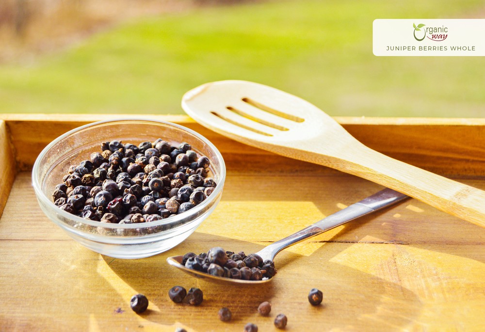 Organic Way Juniper Berries Whole - Organic, Kosher & USDA Certified