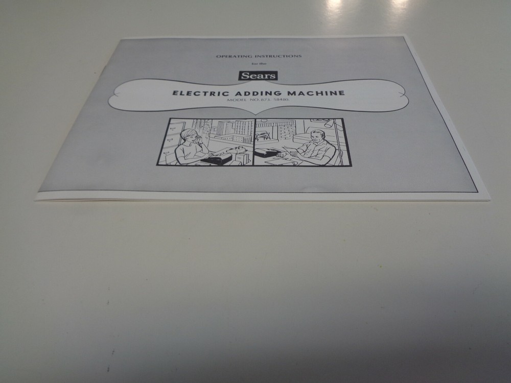 Vintage Original Sears Adding Machine Instruction Manual Booklet