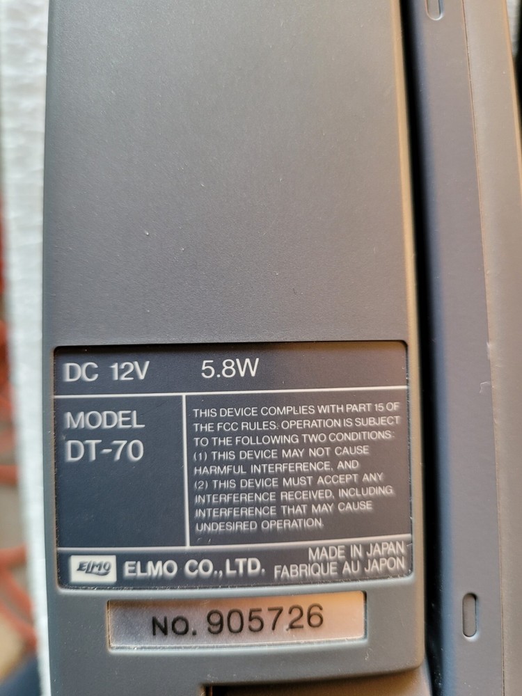 Elmo Desk Top Presenter DT - 70